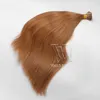 VMAE Single Rysowane Natural Color 100g Indian European Hair Beauty Salon Stick Flat Tip Medium Brown Pre Bonded 100% Ludzkie Przedłużanie włosów