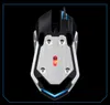 K1 Mouse USB Silent Mute Bedrade Foto-elektrische Lichtgevende LOL Game Internet Cafe Steel Muis Muizen DHL GRATIS