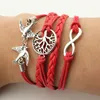 Multilayer Wrap Bracelet charm Inspired Tree of life Love Heart Believe Infinity Bracelets for Women Kids Fashion jewelry7237072