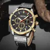 Dom Sapphire Sport Watches for Men Top Brand Luxo Militar de couro Militar Watch Relógio Cronógrafo WristWatch M1320DBL1M CX25491821
