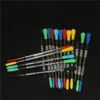 smoking pipes 100pcs wax dabber with silicone tip Concentrate Dab Tool Ego glass nectar DHL