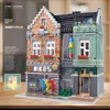 Commercial Street Bike Shop City Building Blocks Streetview Serie MOC-10185 LR10004 3668pcs Bricks Children Education Toys Christmas Birthday Gifts For Kids