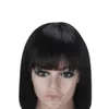 Pixie Cut Bob Wigs Peruvian Straight Short Human Hair Fringe Wig With Bangs For Women