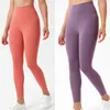 Solid Color Women Yoga Pants High midje Designer Leggings Gymkläder Kvinnor Pantträning Lagging Lady Elastic Dancing Bodysuit