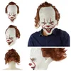 hot Silicone Movie Stephen Clown Joker Mask Full Face mask Horror Latex Clown Mask Halloween masks Party masks T2I51242