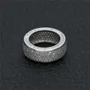 Hiphop Rapper Ring For Men New Fashion Hip Hop Gold Silver Ring Bling Cubic Zirconia Mens Ice Out Jewelry