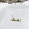 S925 Sterling Silver Style Trend Leopard Neckace Leopard Street Street Street Style Gold Ladies Collace of Lovers N227M