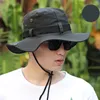 1шт Мужчины Женщины Bucket Hat шеи откидная крышка ВС Hat Широкий Брим Рыбалка Сад Туризм Cap