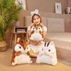 Kawaii simülasyon sincap doldurulmuş oyuncak karikatür sevimli peluş hayvan bebek kız uyku bebek çocuk arkadaşlık oyuncak doğum günü Noel3314971