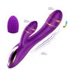 Rabbit Vibrator 10 Speed G Spot Dildo Vibrador Silicona Impermeable Clítoris Estimulador vagina Masajeador juguetes sexuales para mujeres Y201118