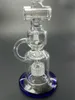 Matrix Perc Percolator Glas Vatten Bongs Birdcage Recycler DAB Rig 12.6 tum 14mm Join Hookahs för rökning Tillbehör