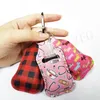 Pas Neopreen Hand Sanitizer fleshouder Keychain Bag 30 ml Gedrukte Hand Soap Bottle Holder Key Ring Chapstick Holder met B6236166 aan