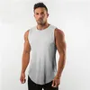 Hommes plaine maille course gilet nouveau été Gym vêtements musculation Fitness débardeur sans manches t-shirt entraînement Stringer Singlet