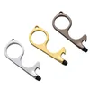 Zinc Alloy Metal Keychains Safety Door Opener With The Stylus Tip With Key Ring Touch Screens