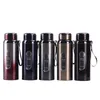 600ml 800ml Water Bottle 316 Stainless Steel Tumblers Large Capacity Vacuum Insulated Bottle with Tea Infuser and Rope