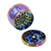 60mm Rainbow Grote Kruid Grinders 4 Laag Tobacco Grinder Goedkope Big Cali Crusher Grinder Diamond Herb Grinder te koop