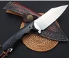 2020 New High Quality Survival Straight Hunting Knife D2 Satin Blade Full Tang Ebony Handle Fixed Blade Knives With Leather Sheath