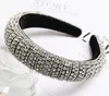 New Baroque Full Crystal Headbands Hair Bands for Women Brides Shiny Padded Diamond Headband Hair Hoop Fashion Party Jewelry Acces240l