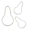 Shower Curtain Glide Rings Hook Clip Small Polished Gourd Buckle Satin Nickel Ball Bath Supplies Bathroom Accessories