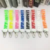 Off Key Chain White Transparent Pendant Camera Jeans PVC Jelly Letter Jeans Bag Mobiltelefonkamera bagage Pendant4860308