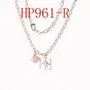 2020 roestvrijstalen sieraden vierkante roze bloemen designer ketting mode ketting iced out kettingen mode-sieraden cubaanse link chai3950473