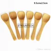 7 Size Small bamboo Spoons Natural Eeo-Friendly Mini Honey Spoons Kitchen Mini Coffee Teaspoon Kids Ice Cream Scoop 9~13cm LX1023