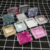 Diamond Square Eyelash Packaging Box Lashes Empty Case Acceptera din LOGO7426584