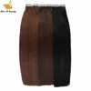 Double Rysowane Pashair Skin Weft Ludzkie Przedłużanie Włosów Czarny Brązowy Blondynka 99J Color Remy Puhair 40szt 100GRAM