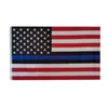 6Types 90 * 150см Флаги BlueLine США Полицейские 3x5 Foot Thin Blue Line Флаг США черный, белый и синий американский флаг с латунными креплениями SN4460