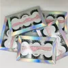 2020 The newest False eyelash 3d mink lashes 3 pair lashes thick Faux 3D real mink eyelashes with tweezers in box 6styles