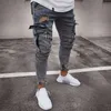 Jeans pour hommes E-BAIHUI Hommes Distressed Skinny Designer Mens Slim Pantalon Droit Hip Hop Jogging LF806 TF8061