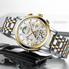Новый официальный магазин Lige Mens Watch Top Brand Luxury Automatic Mechanical Business Clock Gold Watch Men Reloj Mecanico de Hombres5305171