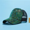 Girls Hip Hop Hat Rhinestones Luxury Sequesball Cap Baseball Cap Summer Cotton Hat8247854