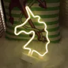 Mode LED Neon Zeichen Licht Urlaub Weihnachten Party Romantische Hochzeit Dekoration Kinderzimmer Home Decor Flamingo Mond Einhorn Herz