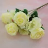 Fake Rose Orchid (7 Stammar / Bunch) 13.78 "Längdsimulering Fjäril Rosor För Hem Bröllop Dekorativa Konstgjorda Blommor