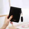 Leder Kleine Brieftasche Frauen Marke Berühmte Mini Frauen Brieftaschen Geldbörsen Weiblichen Kurzen Münze Zipper Geldbörse Kreditkarte Holder232Y