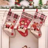 3 Styles New Arrival Christmas Stockings Decor Ornament Party Decorations Santa Christmas Stocking Candy Socks Bags Xmas Gifts Bag LX2550