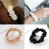 2020 Elastico Corda Scrunchie Ponytail Holder Faux Pearl Beads Fasce elastiche per capelli Cravatte Accessori moda per regalo gioielli donna