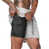 2 in 1 doppia fitness che corre per uomo treno palestra corta pantaloni da jogging a secco veloce compressione leggera più dimensioni2074810