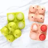 Mold Silicone Ice Cube Maker Ball Mold 4 Grids Silicone Ball DIY Cocktail Whiskey Form Tray Ice Cream Mold Kitchen Party Tool LSK253