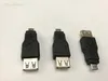 200 vente en gros USB 2.0 type a filetage femelle vers Mini USB 5 broches B filetage femelle adaptateur convertisseur de prise connecteur USB en gros