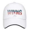 Unisex Four Winns Fashion Baseball Sandwich Hat Fit Fit Oryginalna czapka kierowcy ciężarówki różowy rak piersi USA flaga biały marmurowy kamień 5747226