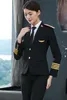 China Standard Railway New Uniform Set High Speed RailWay Female Attendant Workwear Male Railway Uniform Professional Suits