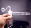 Glas Hammer 6 Arm Perc Glass Percolator Bubbler Bong Matrix Rökning Pipes 18mm Vatten Bongs med 18mm Male Oil Burner Pipe 2pcs