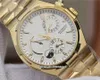 TWA 42mm Overseas Dual Time Power Reserve Cal. 1222 SC Automatic Mens Watch 47450/B01J-9228 White Dial 18k Gold Bracelet Gents Watches