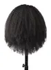 Ishow Afro Kinky Krullend Korte Bob Pruiken Straight Menselijk Haar Pruiken Met Pony Losse Diepe Body Peruaanse Geen Lace Pruiken Indiaas Haar Maleisisch