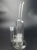 12.2 tum glasbongs dubbel matris perc percolator vattenrör 14 mm kvinnlig fog med skål dabb rigg