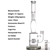 2023 hookahs Honeycomb Bong Manufacture Hot Selling Glass Water Pipe With Tire Style And Diffuser Percolator Bongs