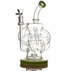Hookah 12 Recycler Tube Dab Rig Cyclone Oil Rigs Glass Bong Water Pipes 14mm Female Joint Designer
