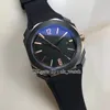 YENİ Sürüm Octo 101.964 BGO41BSLD Mens Japonya Kuvars İzle Gümüş Kılıf Siyah Gents İş Saatler Kauçuk Kayış 6 Styles Dial